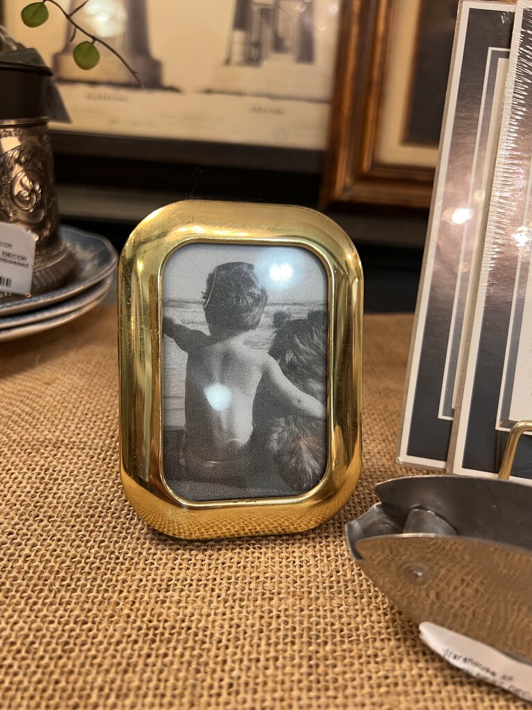 Tiny Brass Picture Frame