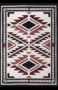 Abani Molana MOL110A Southwestern Cream Machine Washable Rug 4' x 6'