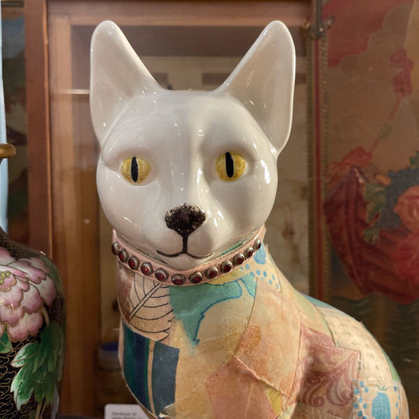 70s decoupage kitty cat