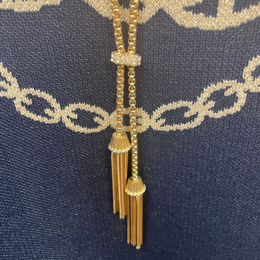Vint gold tassel nack lace