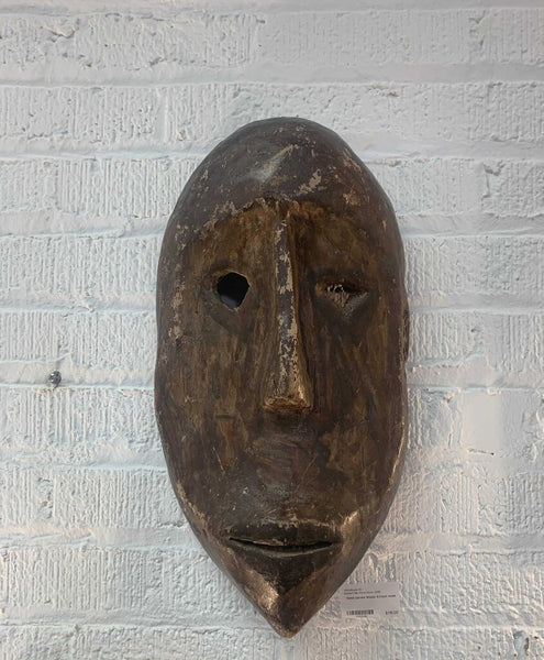 Large Hand carved Wood African mask