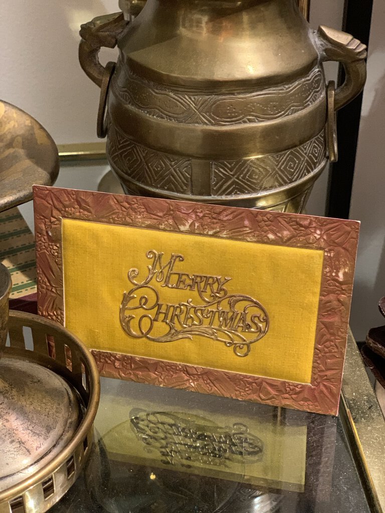 Vintage merry Christmas postcard