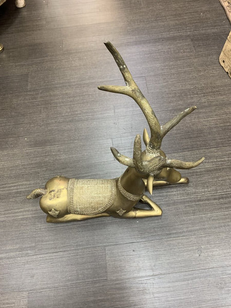 Rare Extra large Vintage Sarreid Brass Deer IN STORE PICK UP ONLY