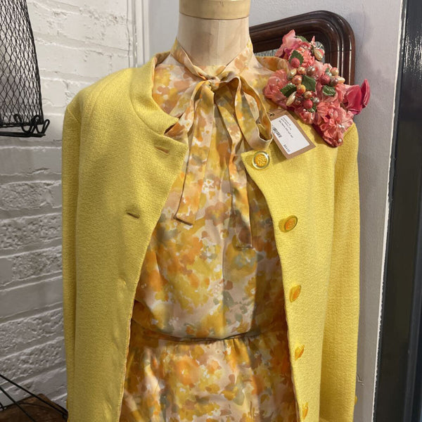 50s heavy knit suit set