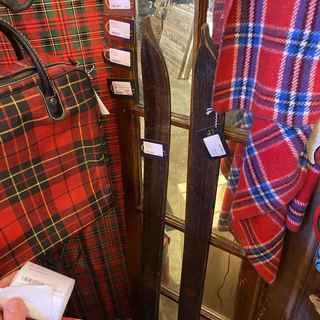 Pair Wood Skis