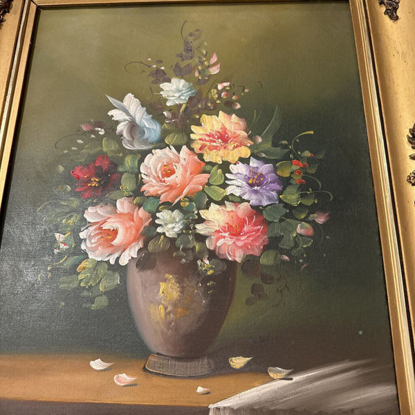 VINTAGE ROSE OIL 22X26