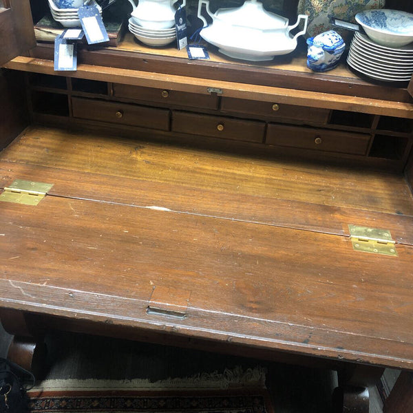 Antique Two Piece Doctor's Desk, Secretary Desk w/ Cabinet Underneath (in-store pickup only)