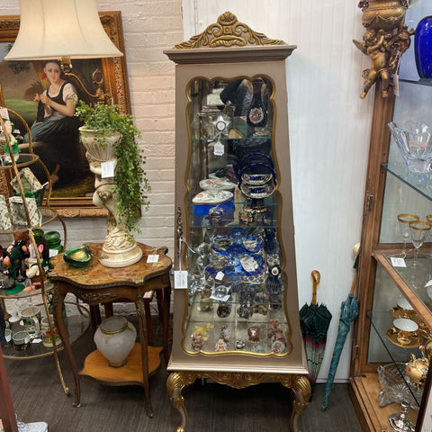 Vint. China Cabinet, 24x70 in In Store Pick Up Only