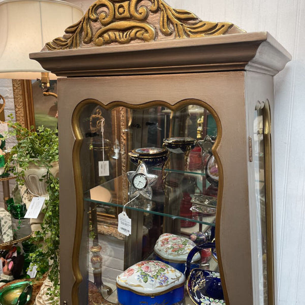 Vint. China Cabinet, 24x70 in In Store Pick Up Only