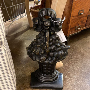 Cast Iron Basket Doorstop