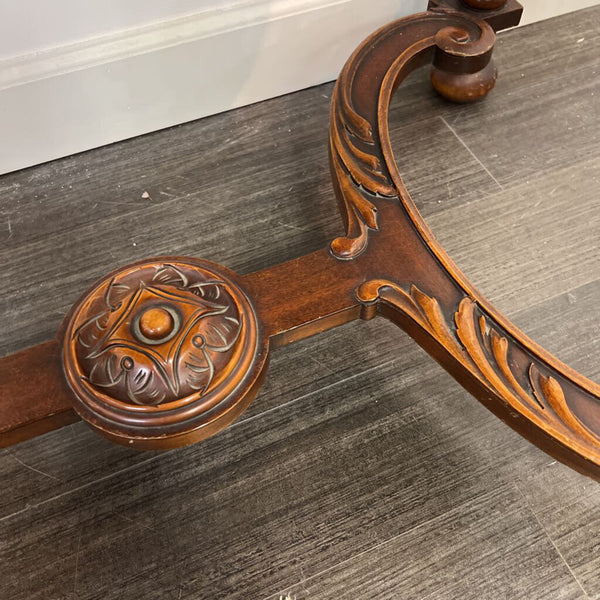 Vintage Library Table with Barley Twist Legs - PICK UP ONLY