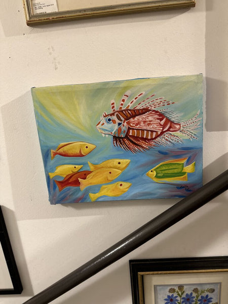 Fish painting signed