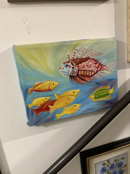 Fish painting signed