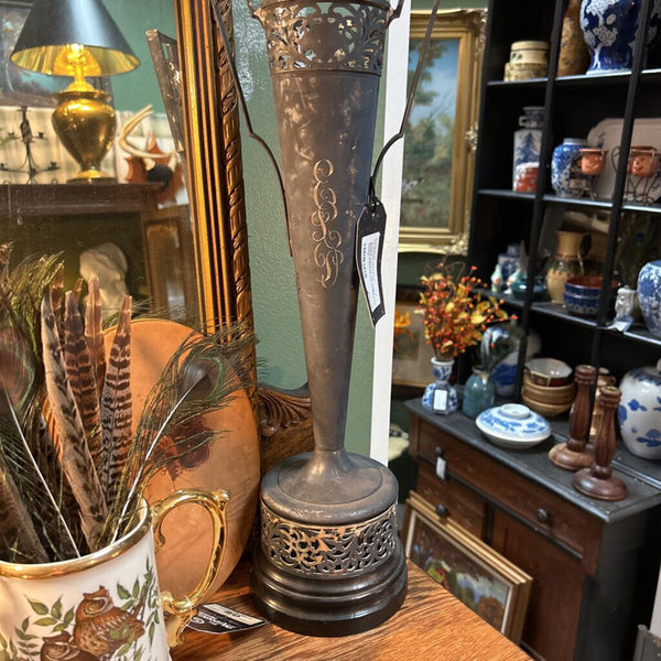 Antique 'Class of '24' Trophy Style Tall Etched Cup on Base (as found)