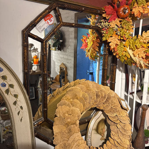 Faux Bamboo Mirror in store pick up only