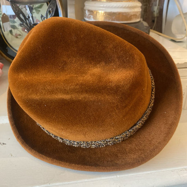 Vintage Stetson "The Sovereign" Velour Fedora Hat