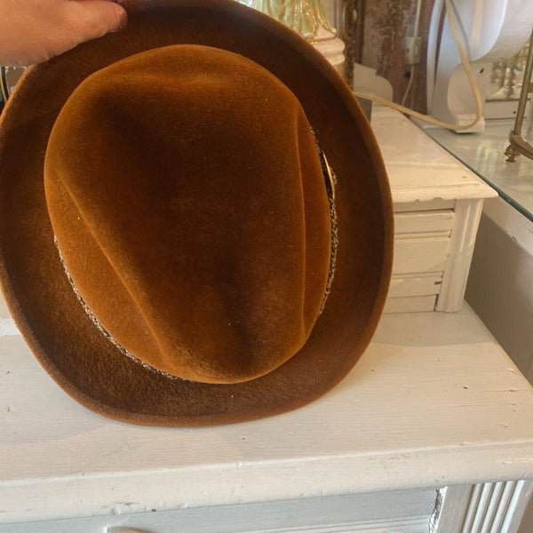 Vintage Stetson "The Sovereign" Velour Fedora Hat
