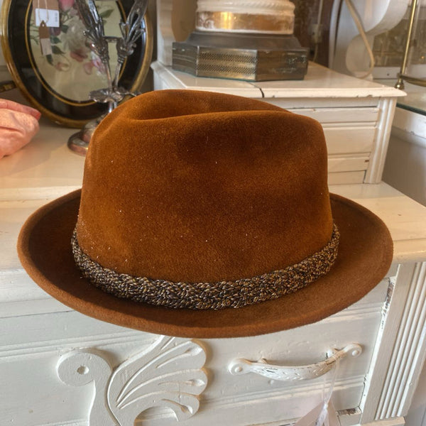 Vintage Stetson "The Sovereign" Velour Fedora Hat