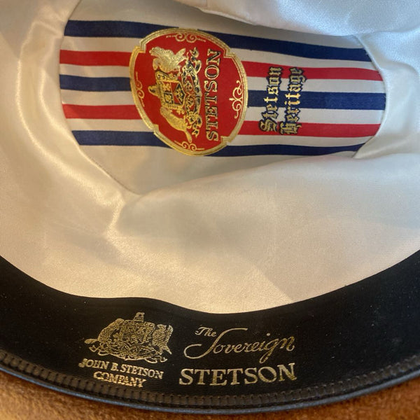 Vintage Stetson "The Sovereign" Velour Fedora Hat