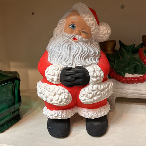 HOLIDAY - Vintage Hand Painted Ceramic Santa