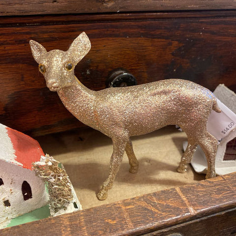 Gold Glitter Deer