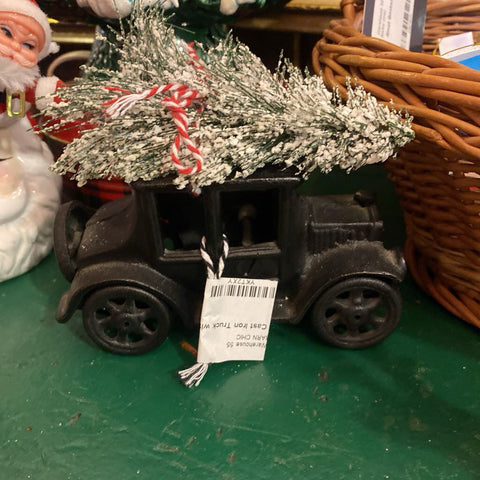 Cast Iron Truck with Tree