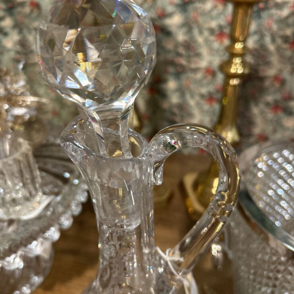 Belgian Cut Crystal Decanter Vintage
