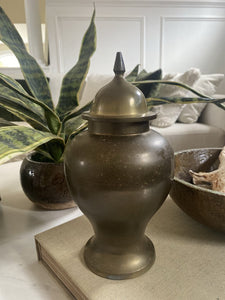 Vintage Solid Brass Urn