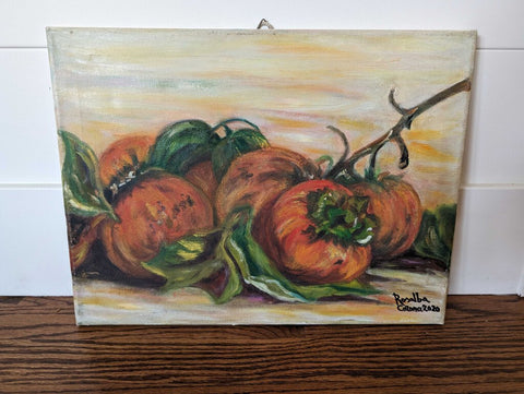 Italian Still Life Oil on Canvas Signed (purchased in Florence) 12x16