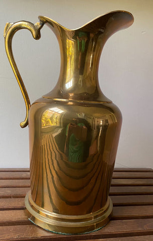 Large Brass Pitcher W1364