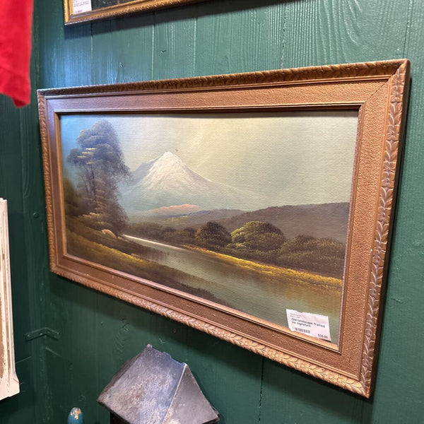 Old landscape framed no signature