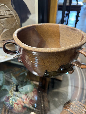 Pottery Bowl w/Handles