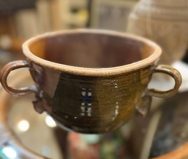 Pottery Bowl w/Handles