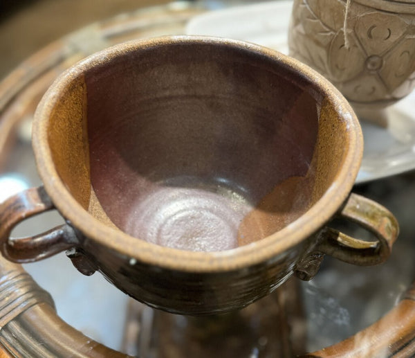 Pottery Bowl w/Handles