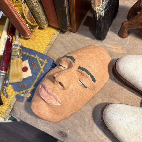 vintage hand made face