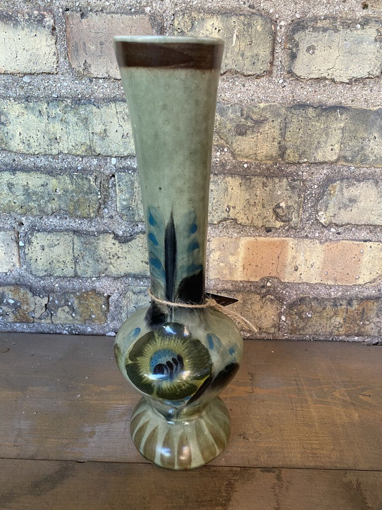 Ceramic Vase with Flowers 12.5" W1437