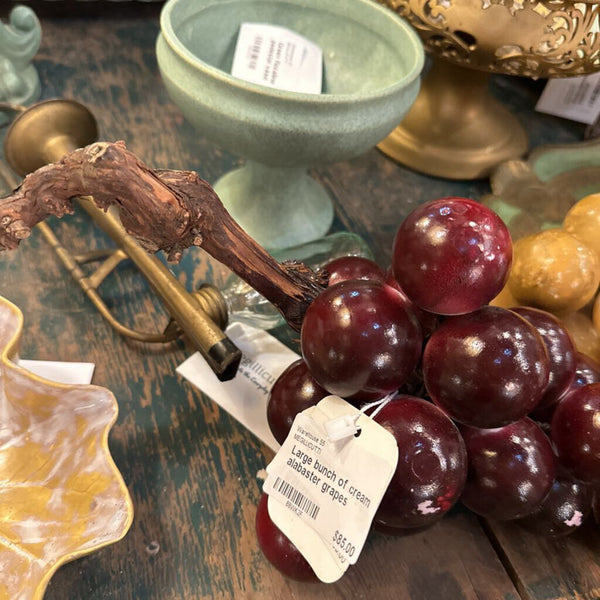 Large bunch of alabaster grapes