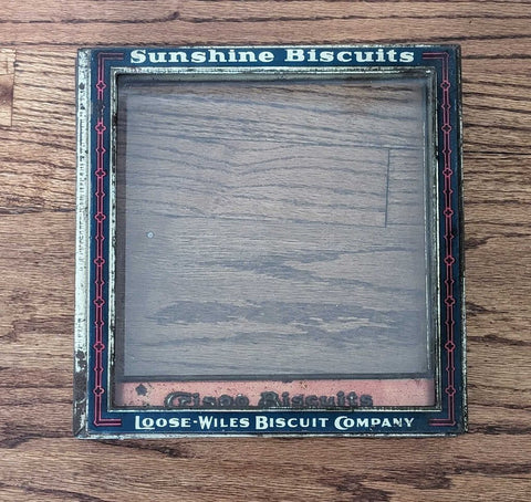 Antique Sunshine Biscuits Display Piece 10x10