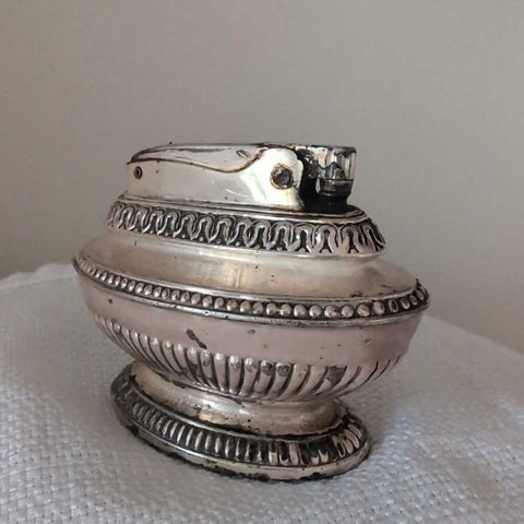 Vintage English Silver Plated Ronson Table Lighter.