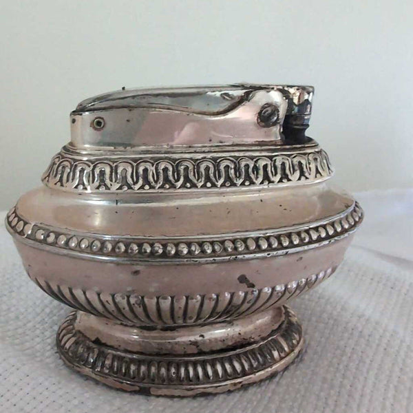 Vintage English Silver Plated Ronson Table Lighter.