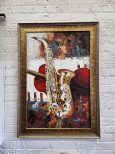 Jazz saxaphine oil 42 x 30