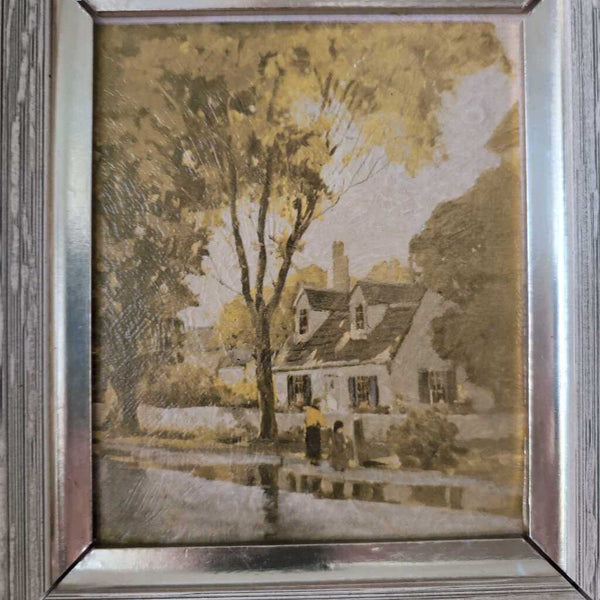 Vintage Print in MCM Frame Originally Purchased at Gimbels 10x11