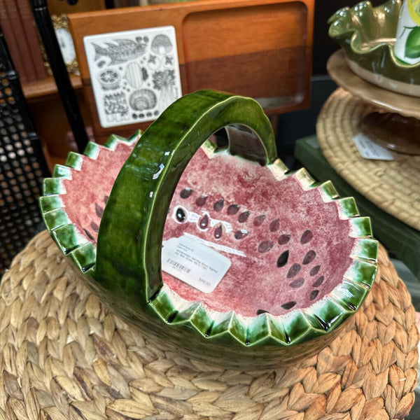 Watermelon Serving Bowl Signed Jay Bee