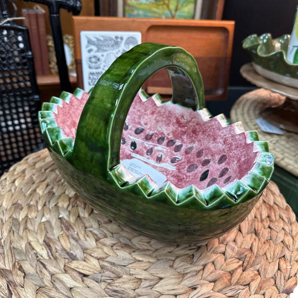 Watermelon Serving Bowl Signed Jay Bee