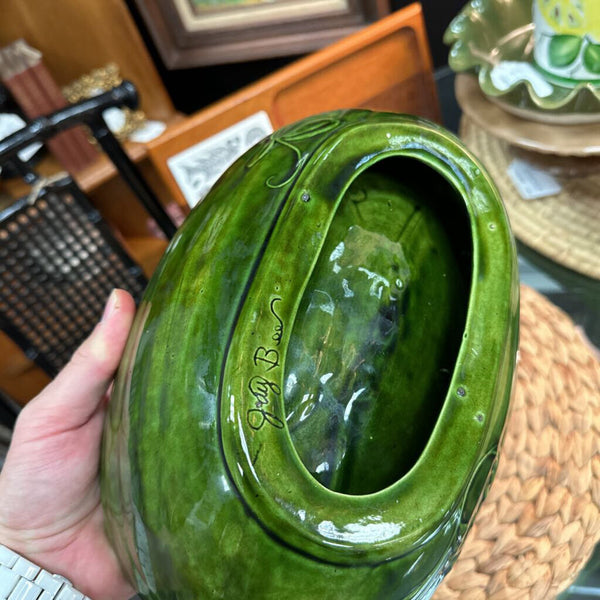 Watermelon Serving Bowl Signed Jay Bee