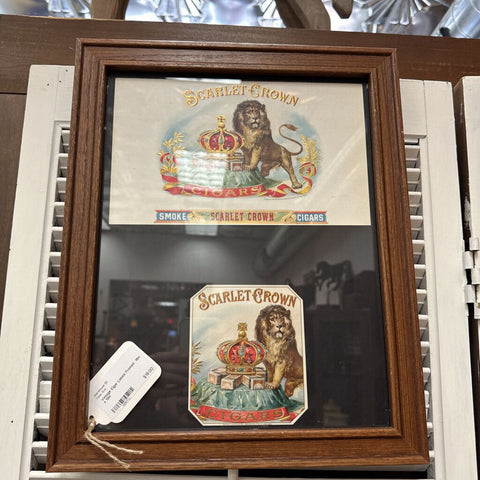 Vintage Cigar Labels Framed