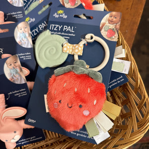 "New Options" Itzy Pal Plush Teether Strawberry