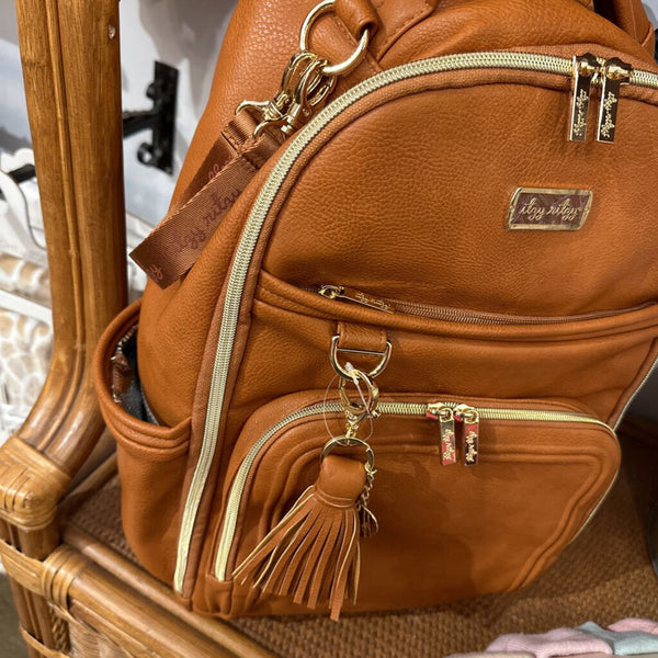 Cognac Boss Plus Backpack Diaper Bag