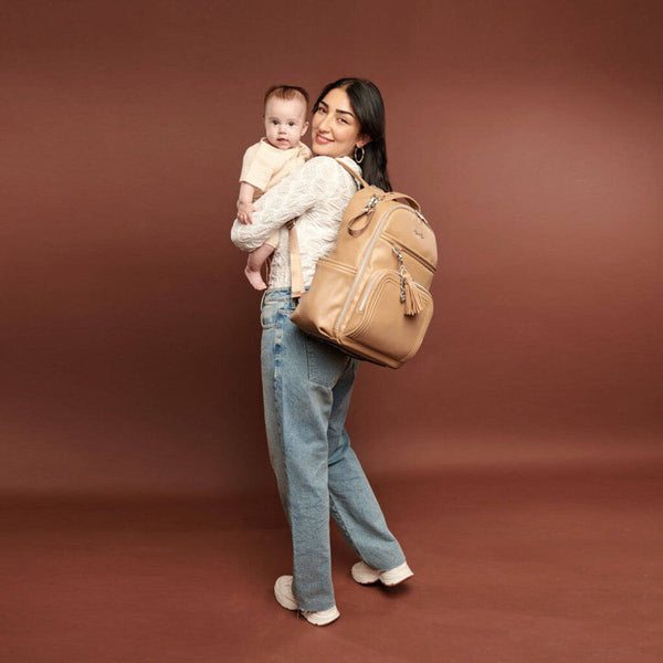 Vanilla Latte Boss Plus Backpack Diaper Bag