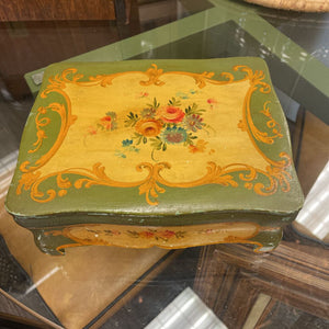 Moxie - Hand Painted Venetian Floral Box